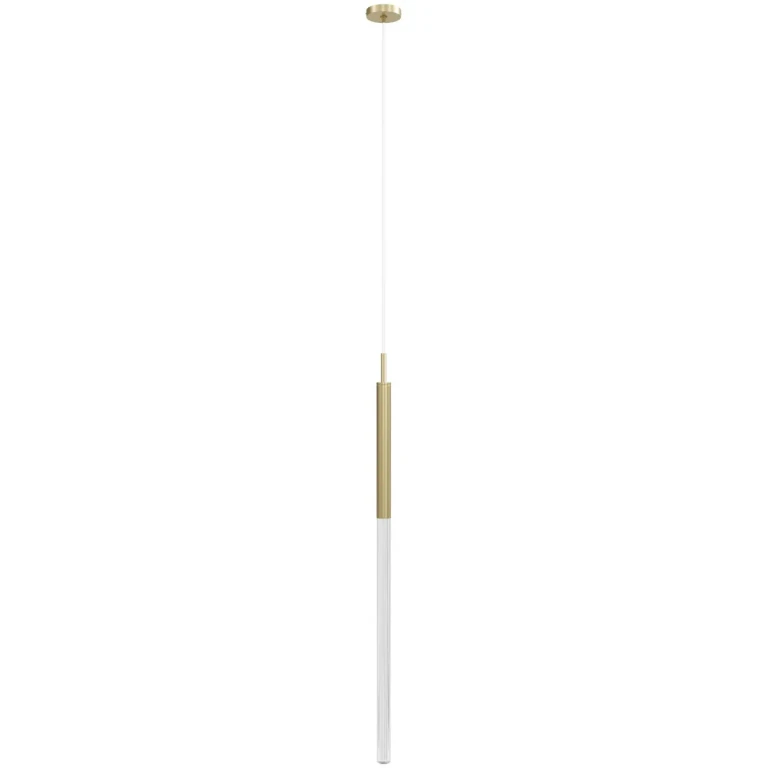 Brushed Brass LED Pendant from the Main St. Collection