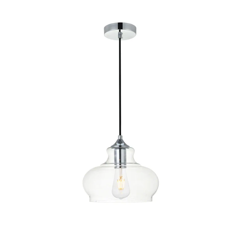 Chrome One Light Pendant from the DESTRY Collection