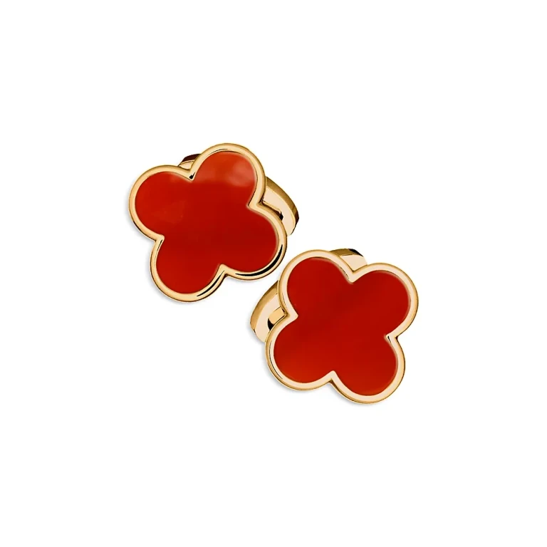 Jan Leslie 18k Gold Vermeil Clover Cufflinks