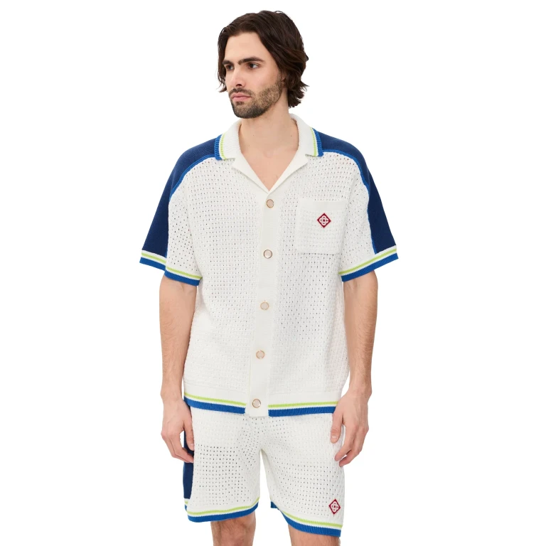 Casablanca Crochet Shirt White L