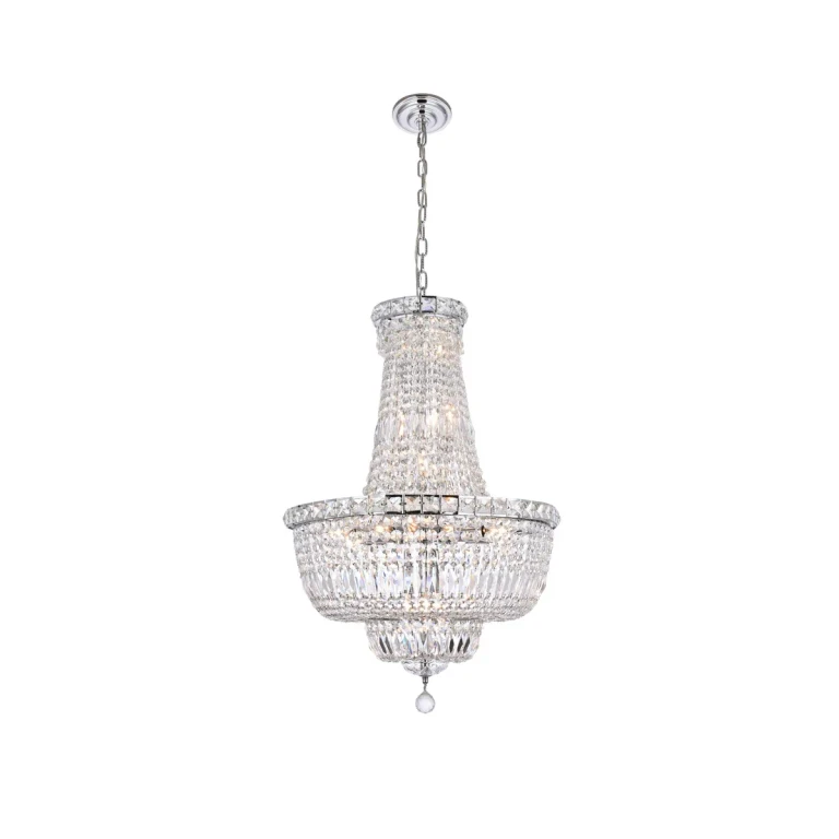 Chrome 22 Light Chandelier from the Tranquil Collection