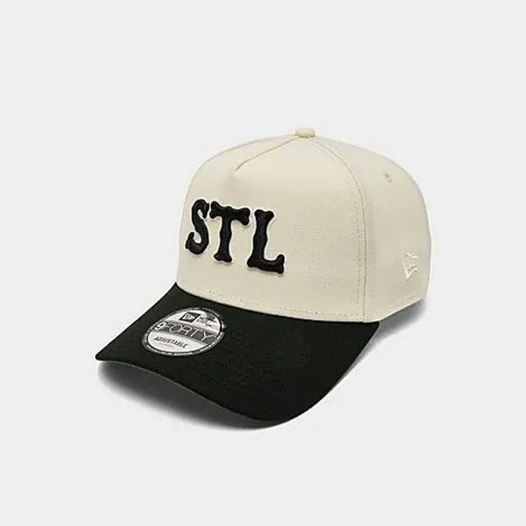 New Era Women's St Louis Cardinals MLB City Connect 9FORTY A-Frame Snapback Hat in Chrome/Black