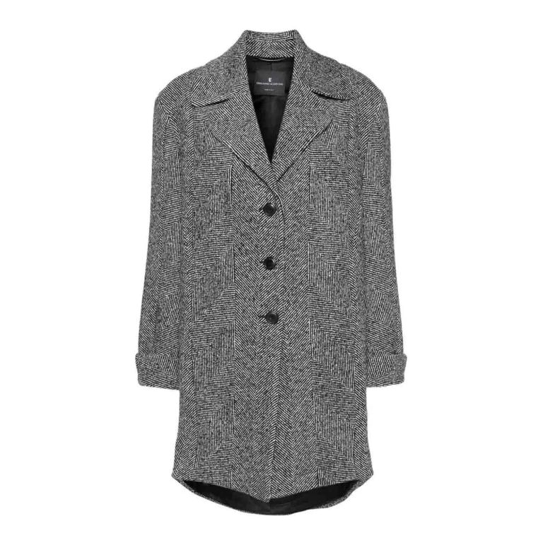 Ermanno Scervino Manteau Au Genou - Noir