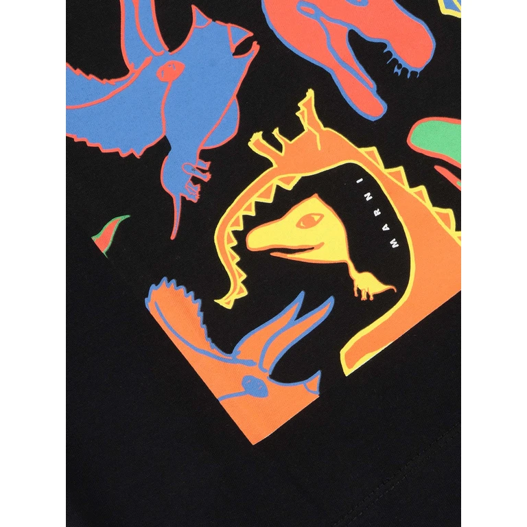 Marni T-shirts Black Cotton Short Sleeves T-shirt