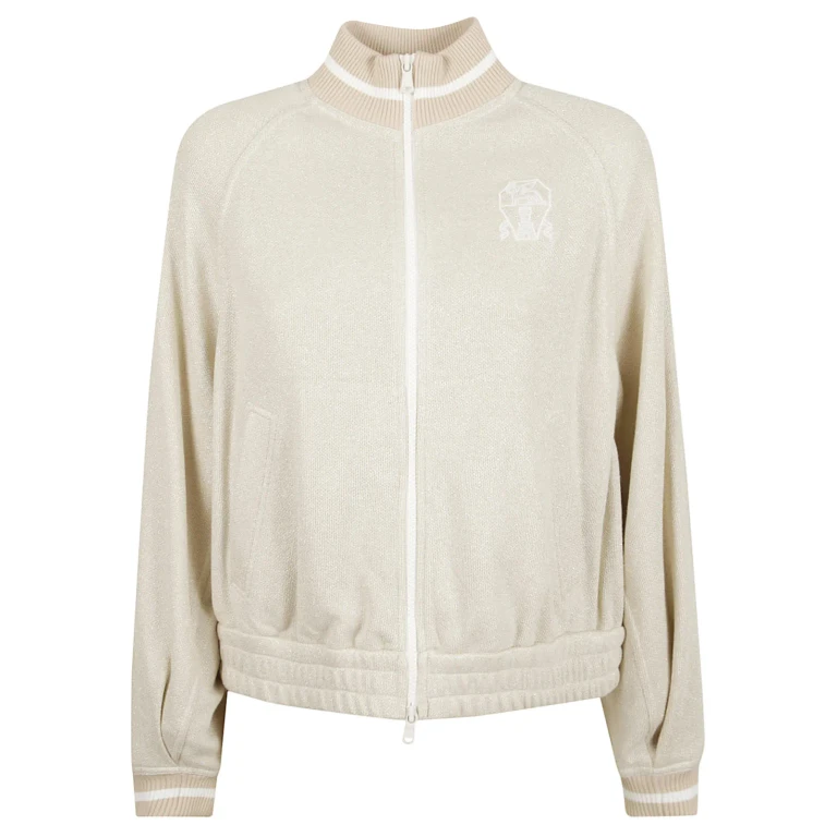 Brunello Cucinelli Ribbed-collar Zip-up Cardigan