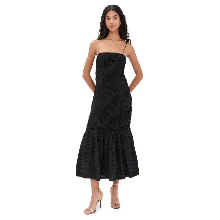 Ulla Johnson Augustina Ruffle Dress Noir 8