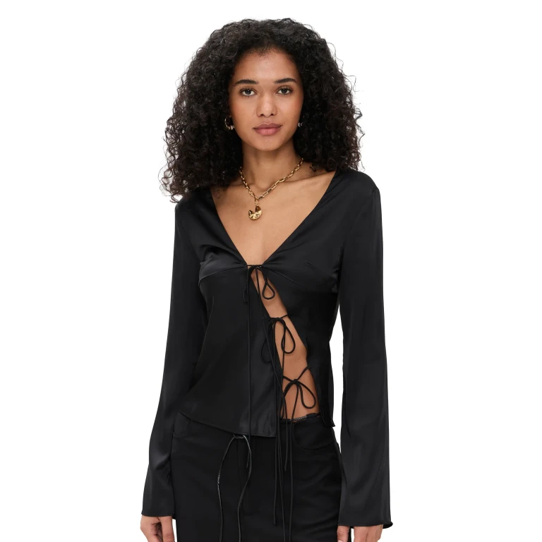 Lioness Mariah Long Sleeve Top Onyx XXL