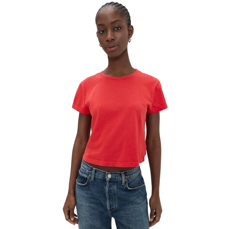 T-shirt AGOLDE Adine Mint Cream XL