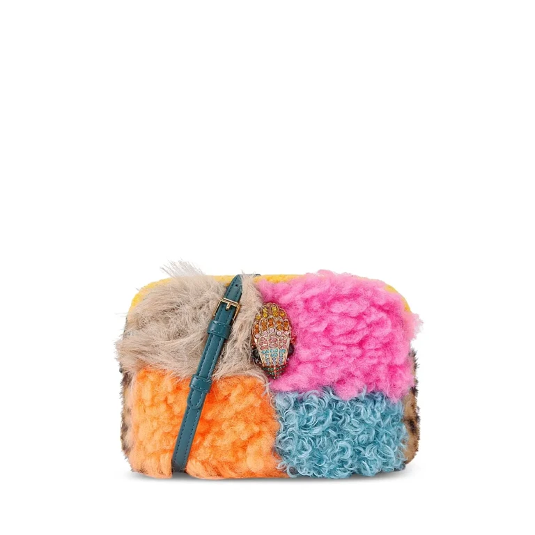 Kurt Geiger London Hoxton Medium Multicolor Faux Fur Camera Bag