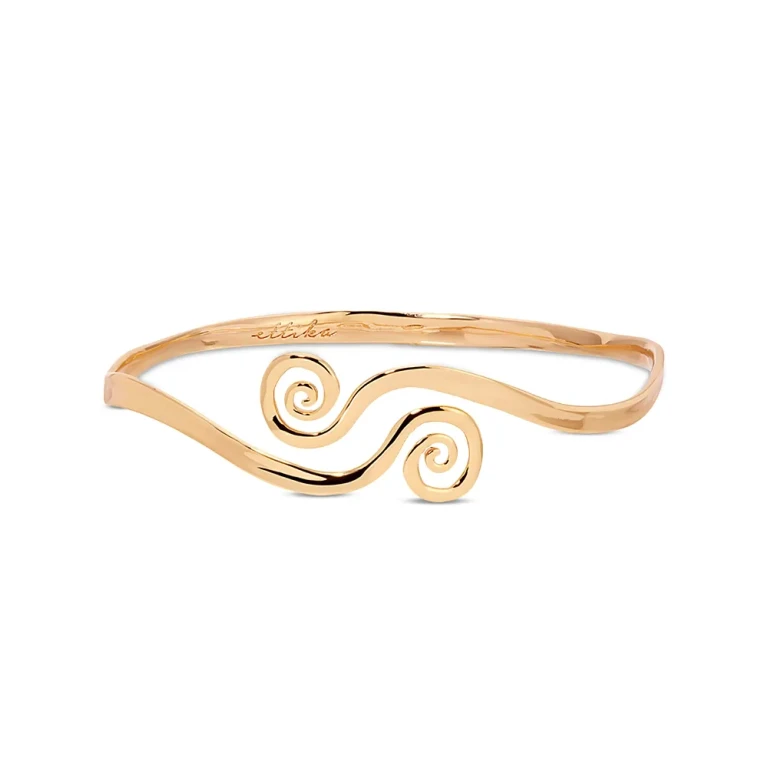 Ettika Intertwined Aura Swirl Arm Cuff