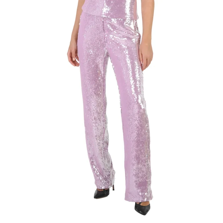Rotate Ladies Lupine Sequin Straight-Leg Trousers