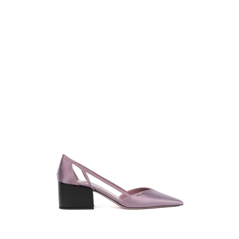 Prada With Heel White Silk - Women