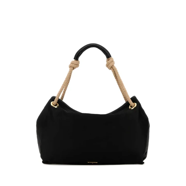 Black Fabric Shopping Bag