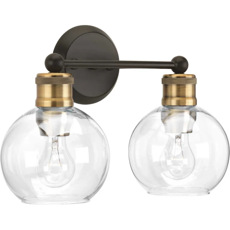 Antique Bronze Two Light Bath from the Hansford Collection