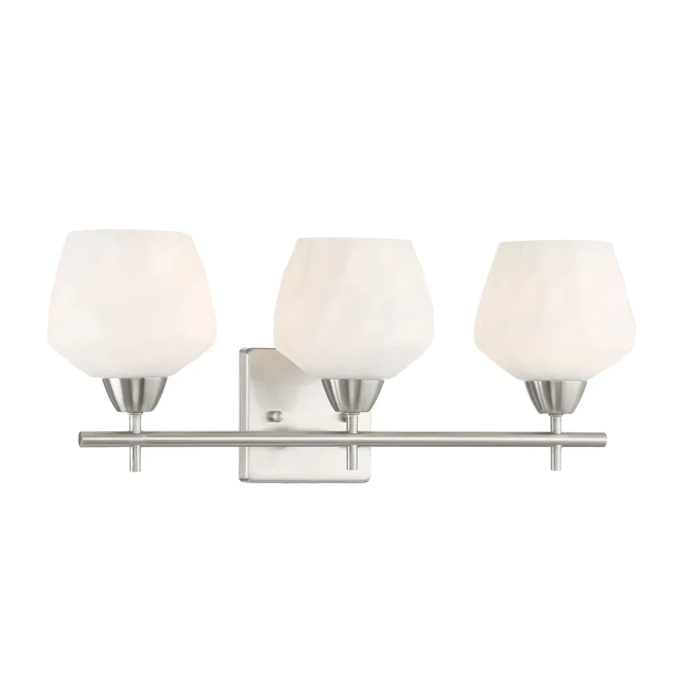 Camrin 3-Light Bathroom Vanity Light in Brushed Nickel