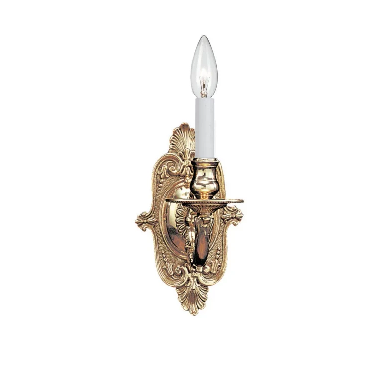 10" Wall Sconce in Polished Brass