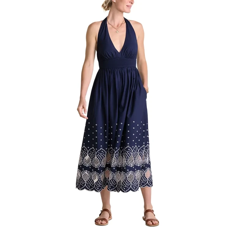 Vineyard Vines Sconset Eyelet Halter Dress