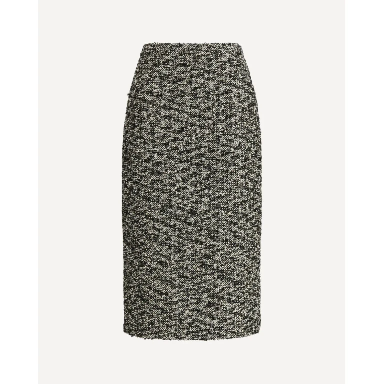 GUCCI Midi Skirt in laminated bouclé fabric Female 38