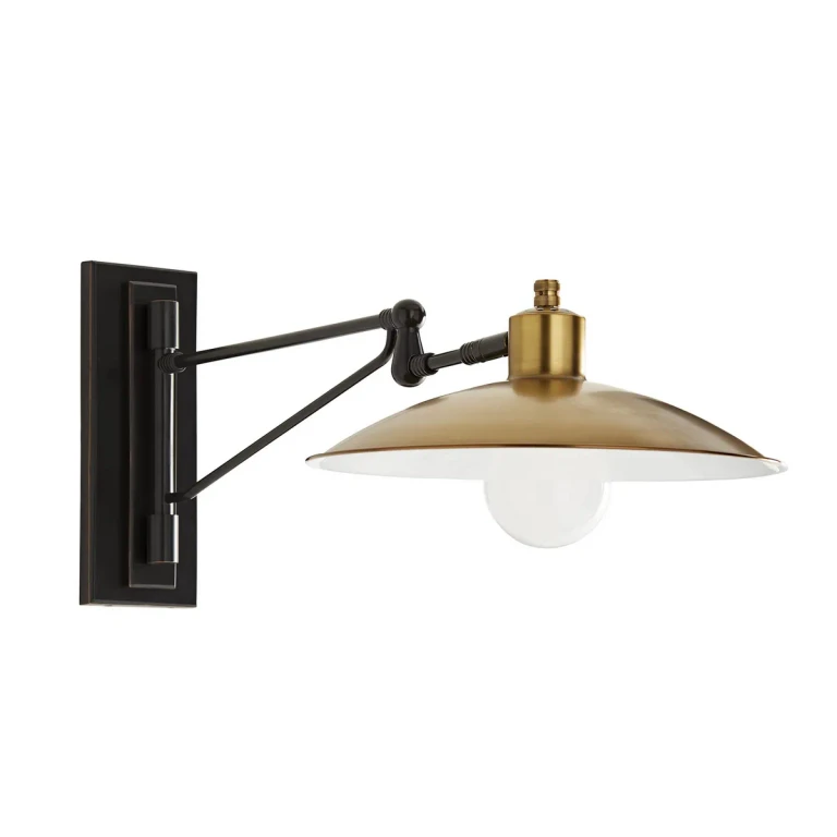 Antique Brass One Light Wall Sconce from the Nox Collection