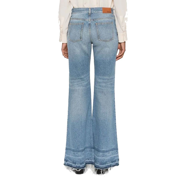 Chloé Bootcut Jeans Blue Cotton - Women