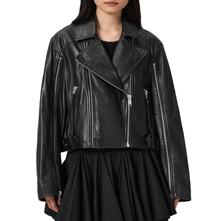 Allsaints Masone Leather Biker Jacket