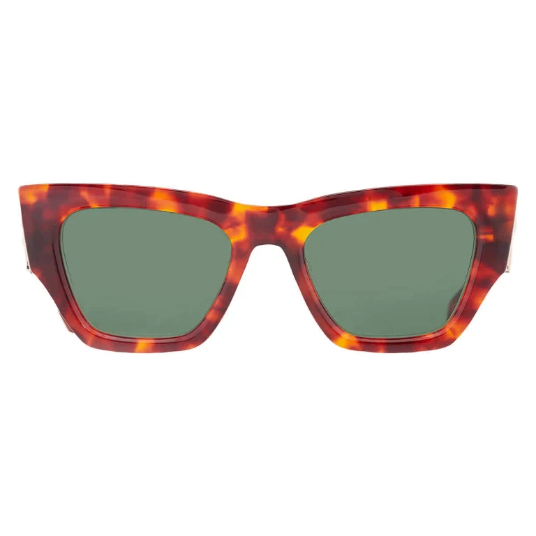 Valentino SETTE Green Cat Eye Ladies Sunglasses VLS-166 B 52