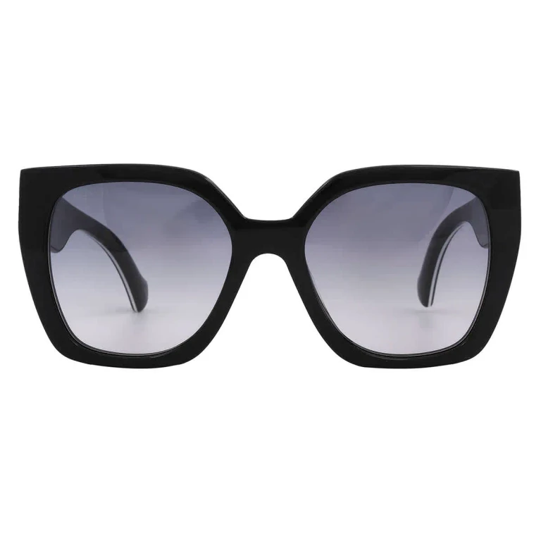 Gucci Grey Gradient Butterfly Ladies Sunglasses GG1300S 004 55
