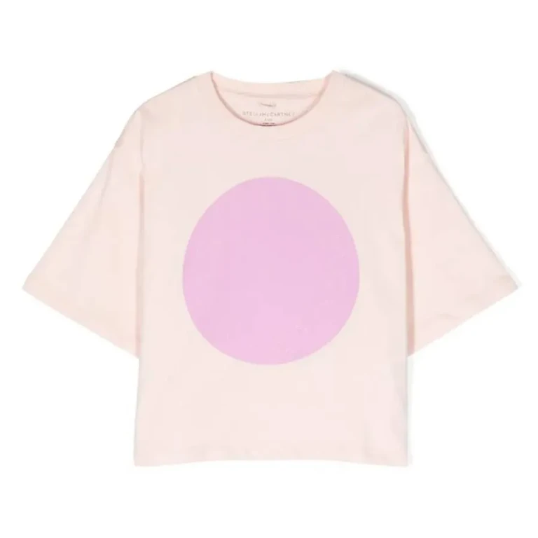Stella McCartney Kids Circle Logo Cotton T-Shirt