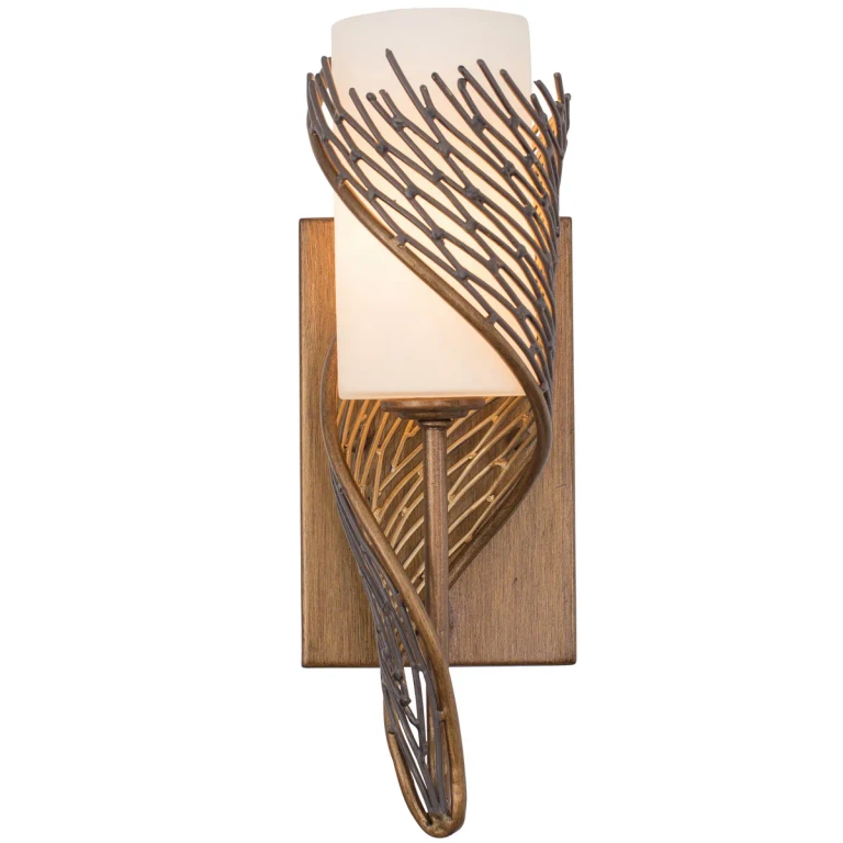 Hammered Ore One Light Wall Sconce from the Flow Collection