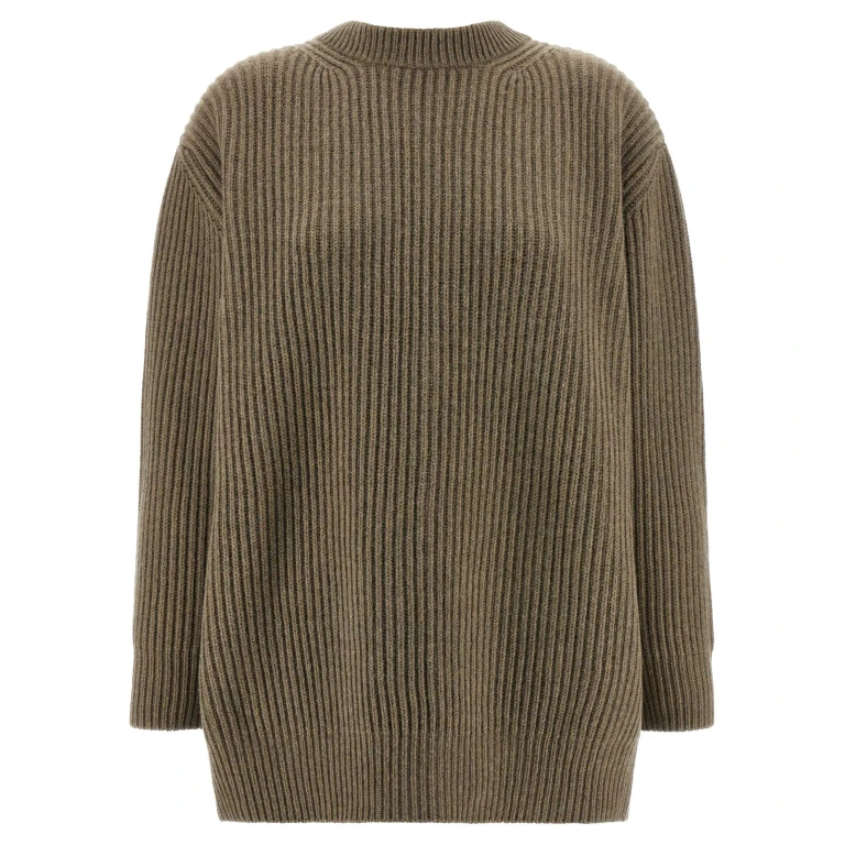 MM6 Maison Margiela Pull Col Rond - Beige