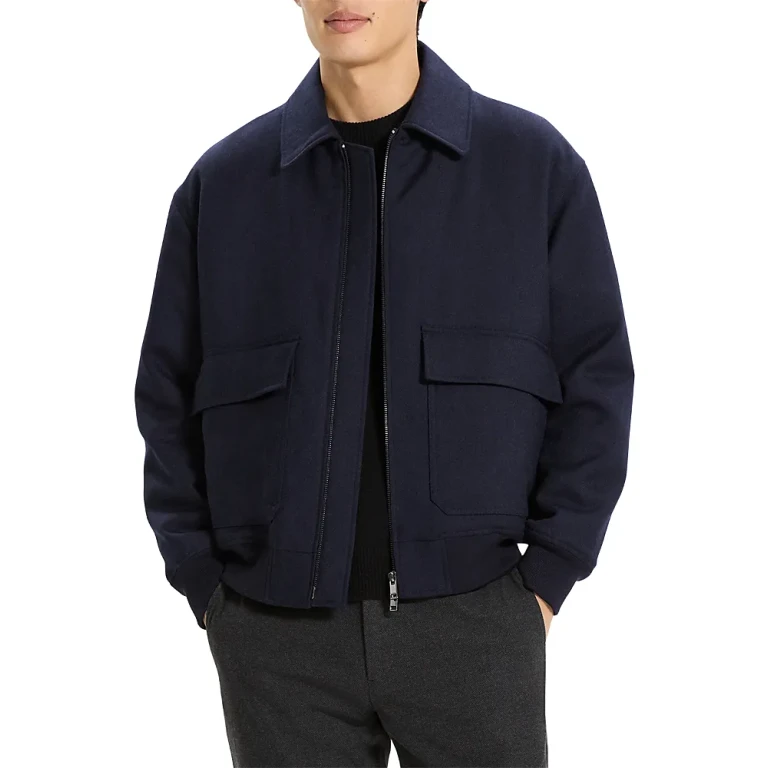 Theory Modern Aviator Jacket in Dapper Wool