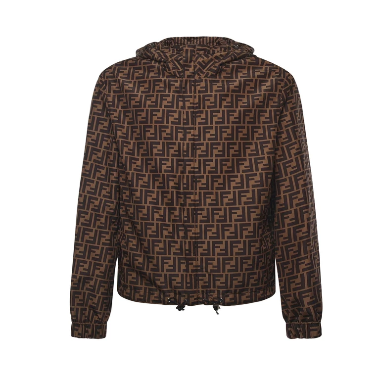 Fendi Coats Tabacco/moro Pl+fod.:pl - Men