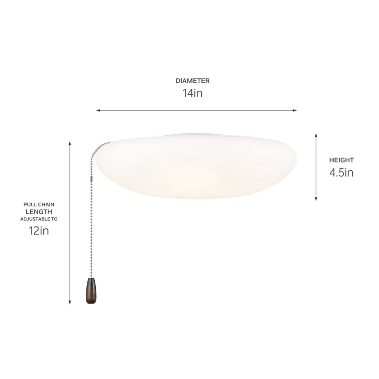 White LED Fan Light Kit from the No Family Collection