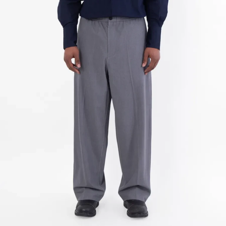 Ferragamo Drawstring Virgin Wool Trouser
