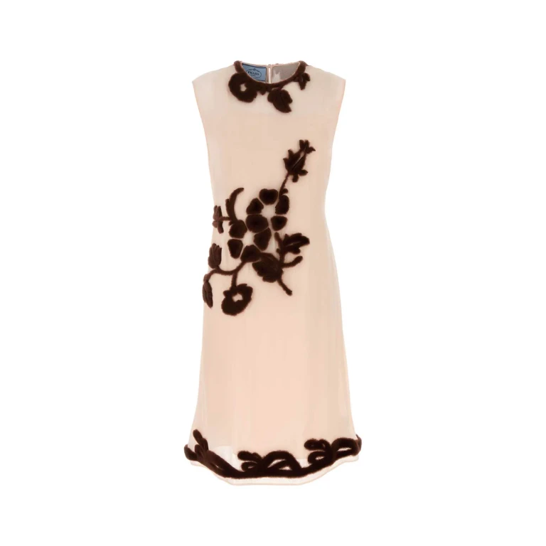 Prada Light Pink Georgette Dress
