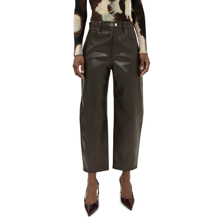 Pistola Eli Faux Leather Trousers French Roast 32
