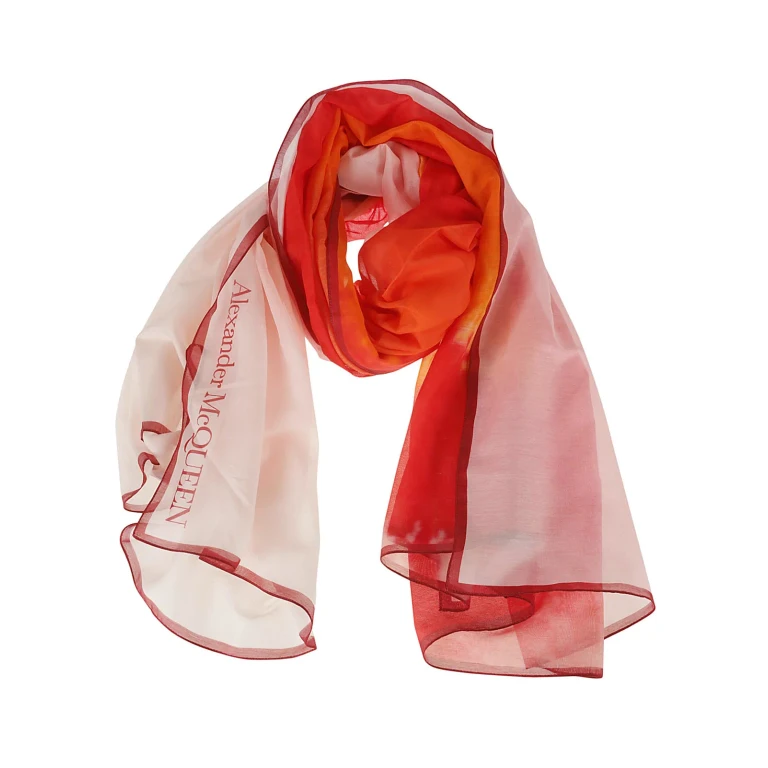 Alexander McQueen sjaal met logo