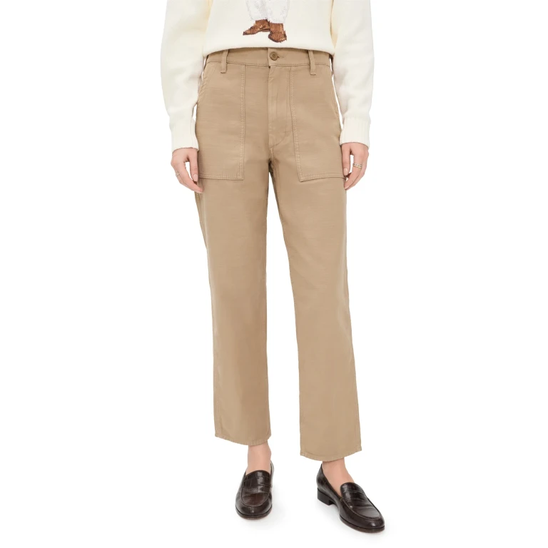 Polo Ralph Lauren 16/1 Cotton Sateen Ankle Straight Pants Khaki 8