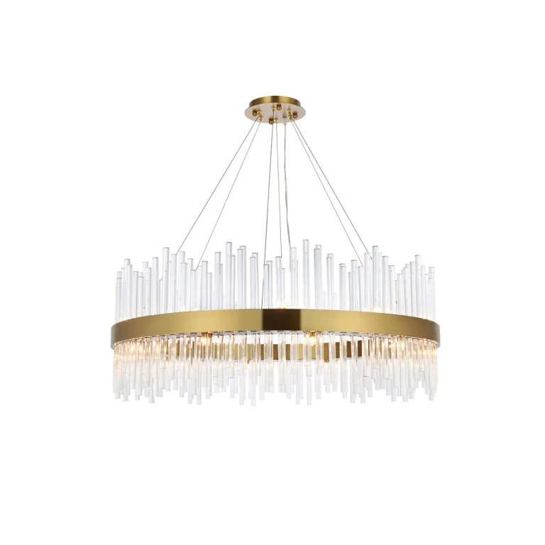 Satin Gold 20 Light Pendant from the Dallas Collection