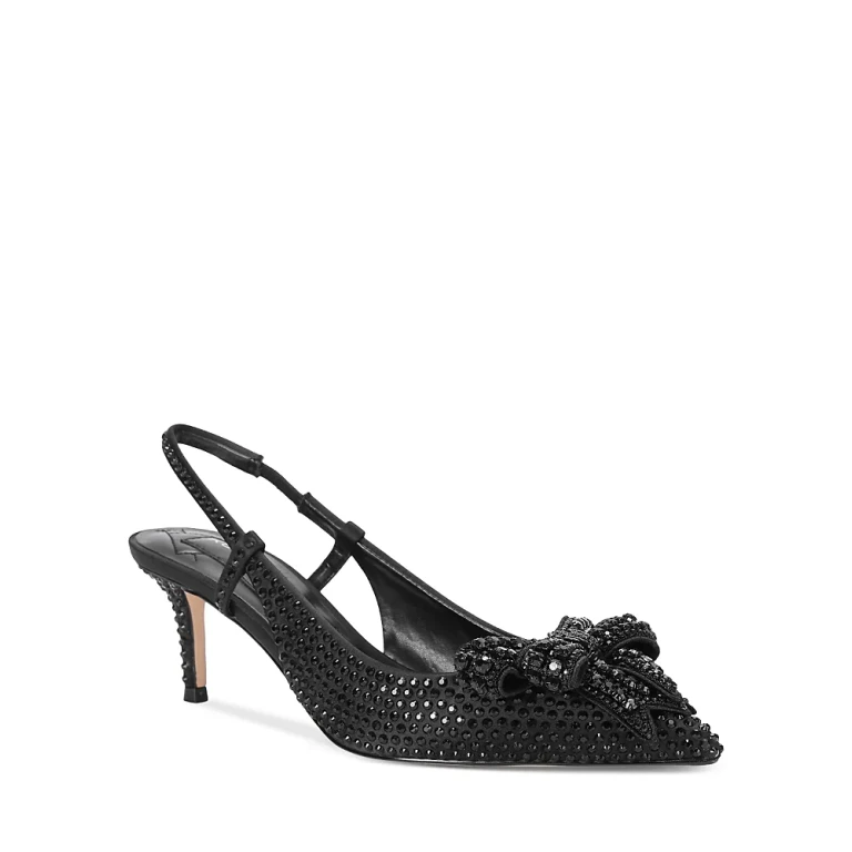 Kurt Geiger London Women's Belgravia Bow Crystal Slip On Slingback Pumps