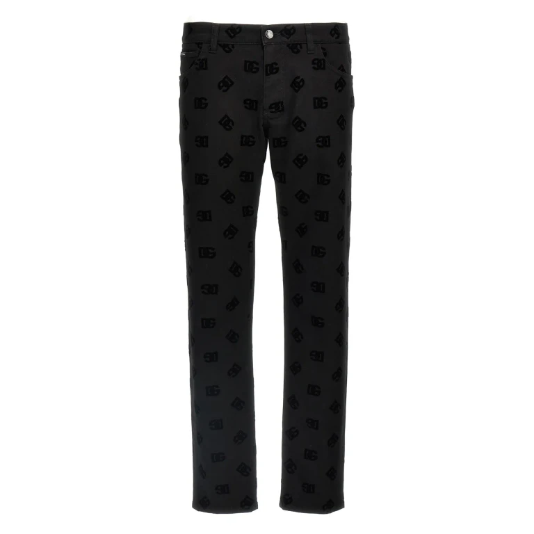 돌체앤가바나 로고 패치 청바지