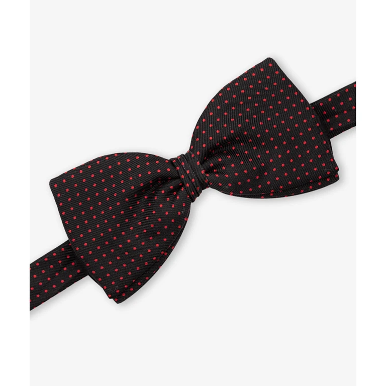 Larusmiani Bow Tie Pois Red Printed - Unisex