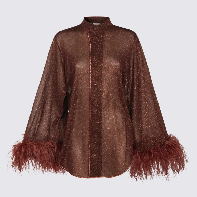 OSEREE Shirts Brown _pa Metallic - Women