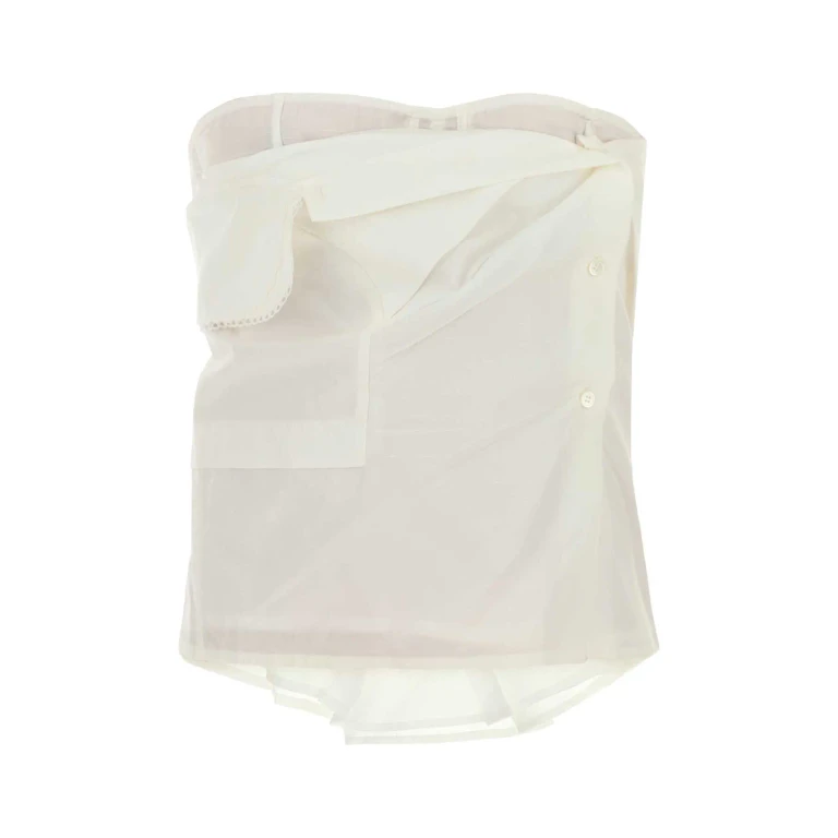 Miu Miu White Poplin Top