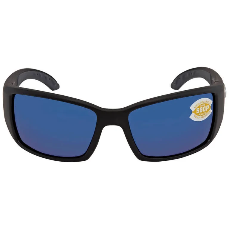Costa Del Mar BLACKFIN Blue Mirror Polarized Polycarbonate Mens Sunglasses BL 11 OBMP 62