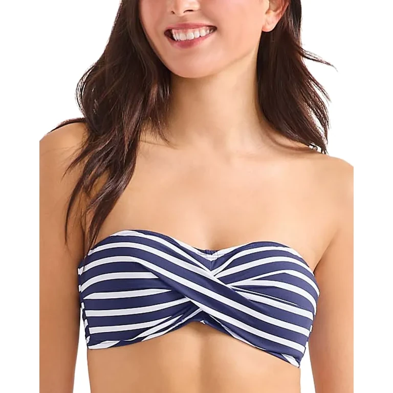 Tommy Bahama Coastline Stripe Twist Bandeau Bikini Top