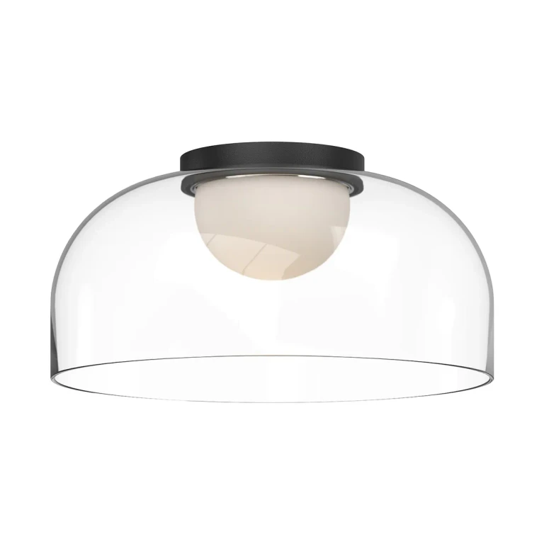 Black Clear LED Flush Mount from the Cedar Collection