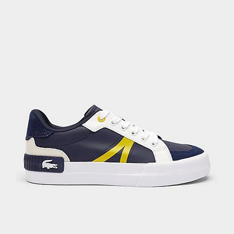 Lacoste Big Kids L004 Casual Shoes in Navy Size: 3.0