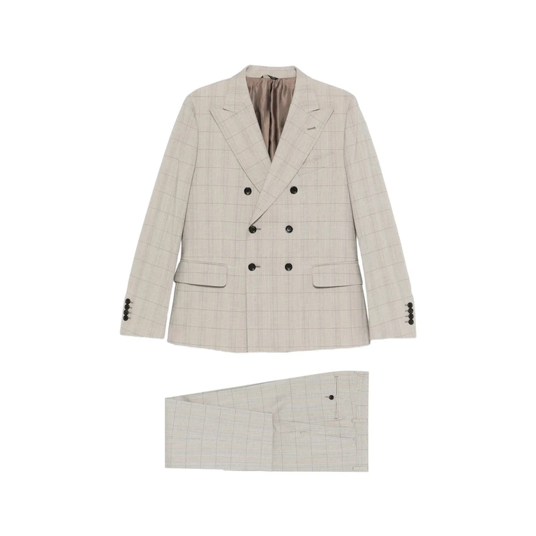 Reveres 1949 Double-breasted Patterned Suit