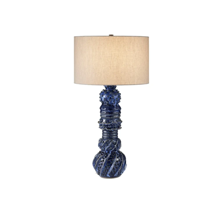 Dark Blue Reactive Table Lamp from the Undersea Collection